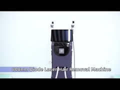 Máquina indolor do soprano da remoção tripla vertical do cabelo do laser do diodo do comprimento de onda