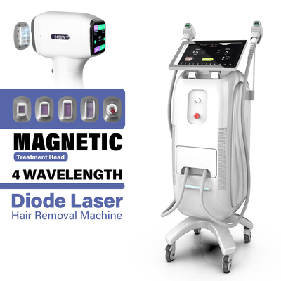 Máquina de remoção de cabelo a laser de diodo de alta densidade de energia com alimentação AC220V e frequência de diodo ajustável